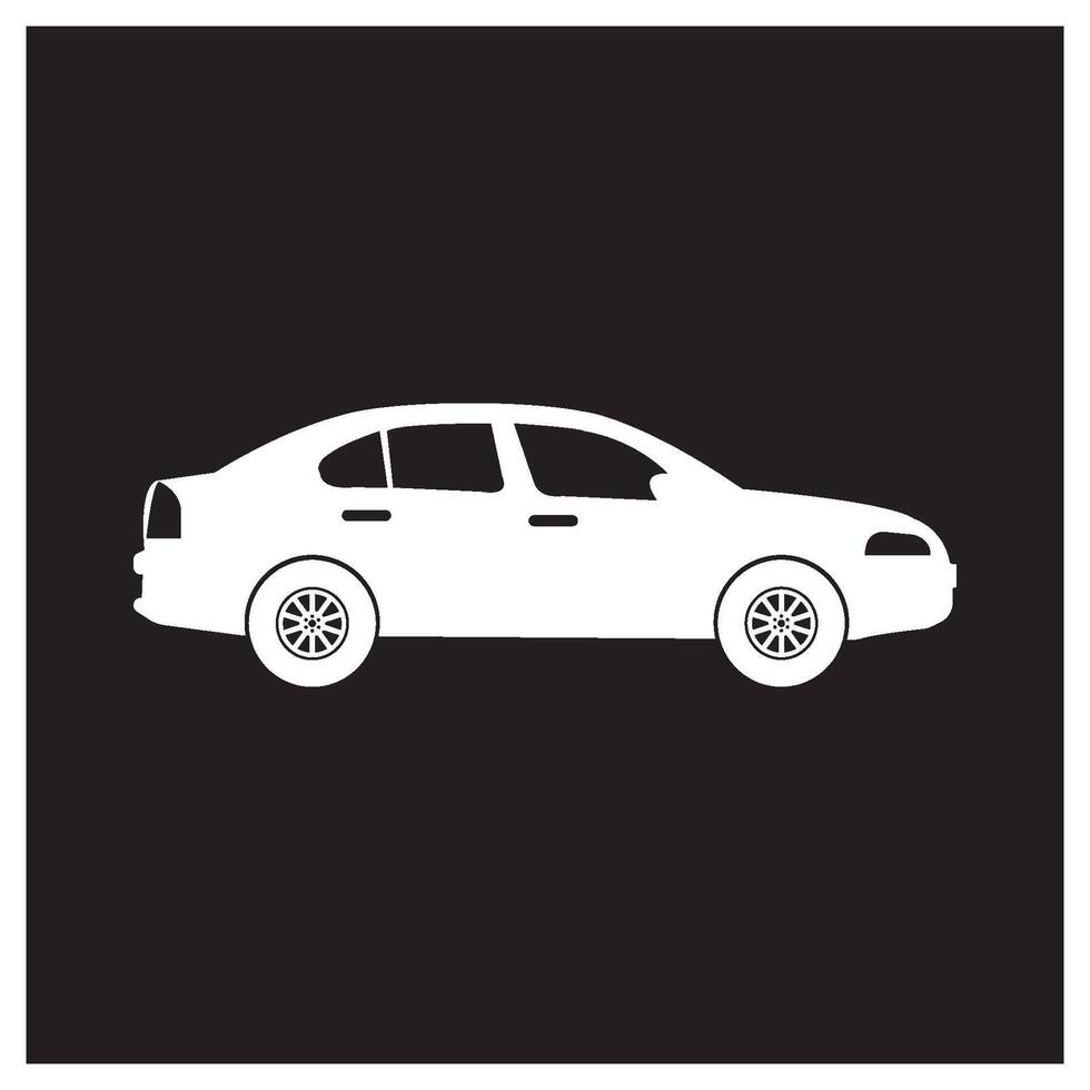 car icon simple design vector