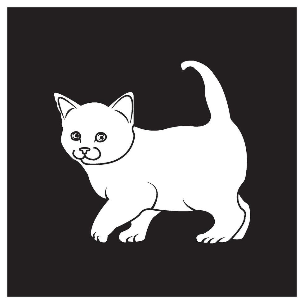 cat icon simple design vector