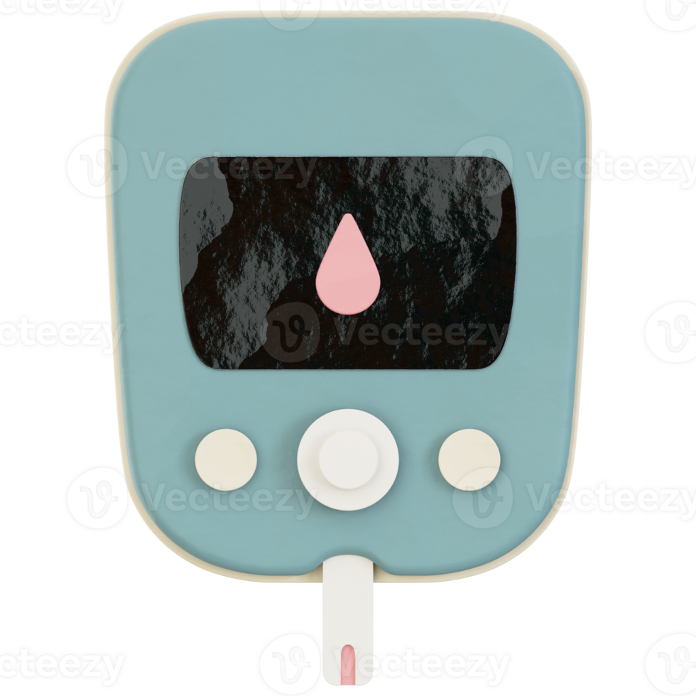 3D Glucose Meter Icon png