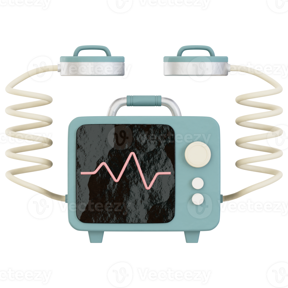 3D Defibrillator Icon png