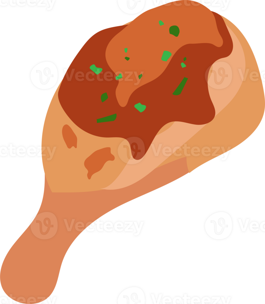 grilled chicken drumstick png