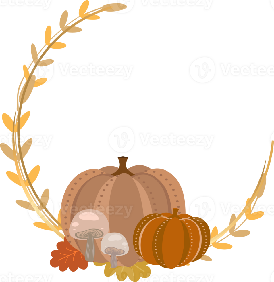 Autumn season hand drawn Decoration png