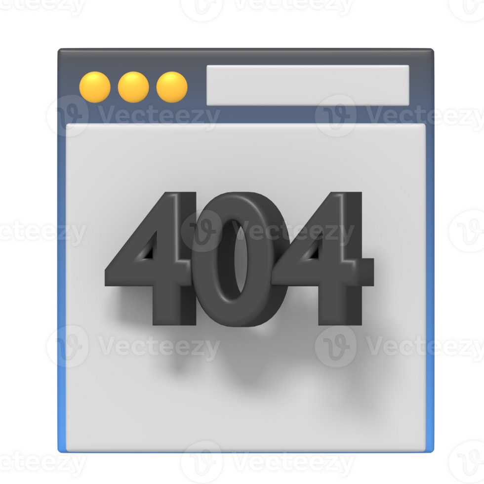 Web error not found 404 png