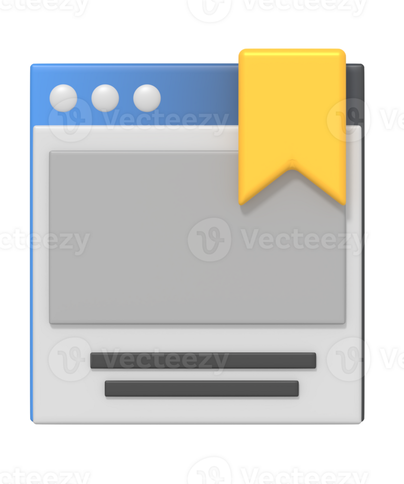 Bookmark website sign png