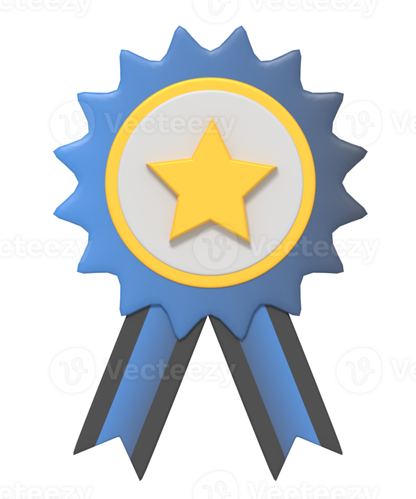 star ribbon label png