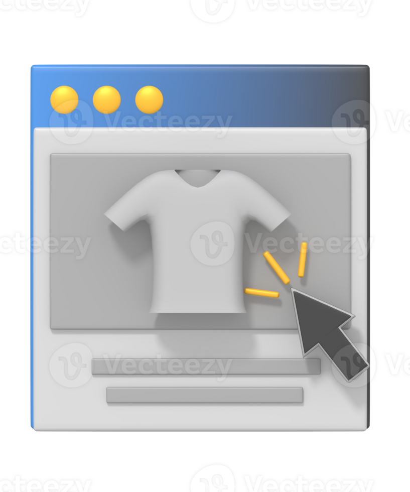 Online shopping page png