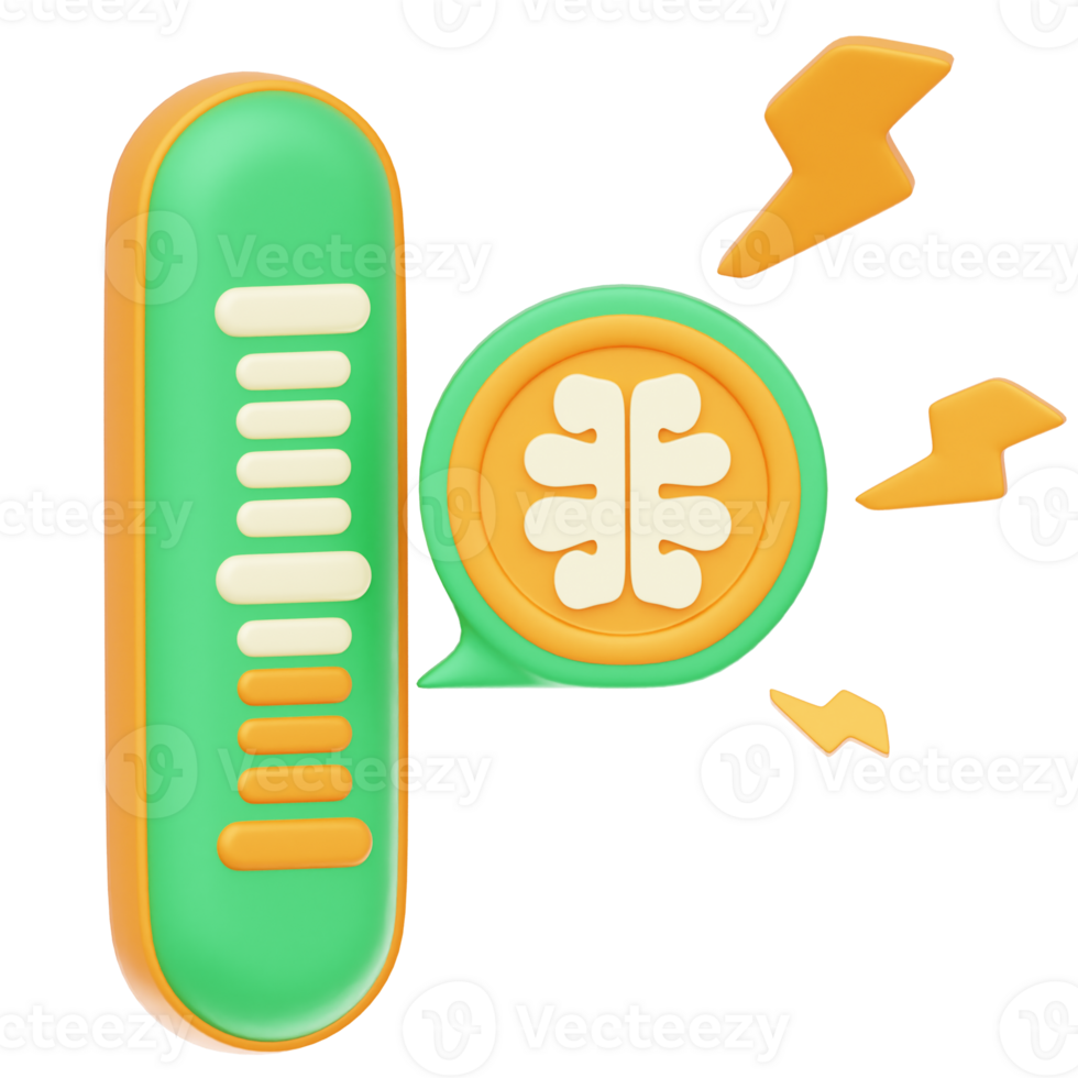 Stress Level 3d illustration png