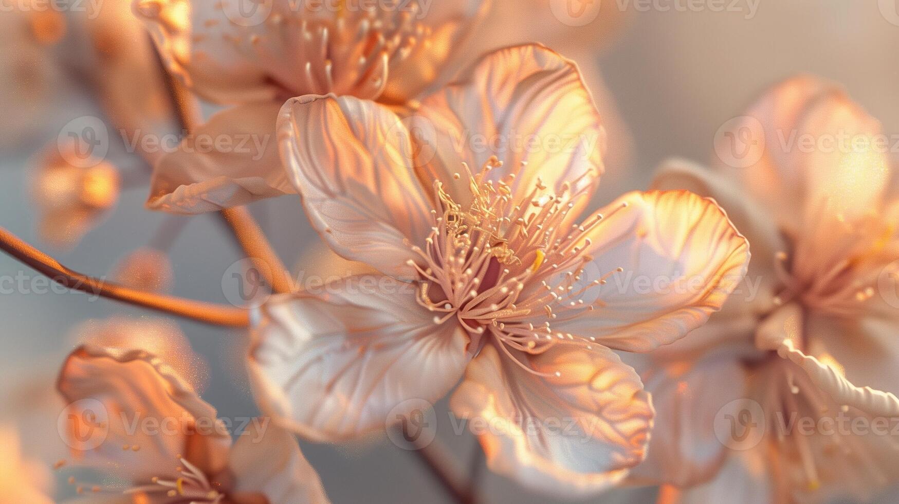 Dried flower cherry blossom which has withered or lacks water botanical background photo