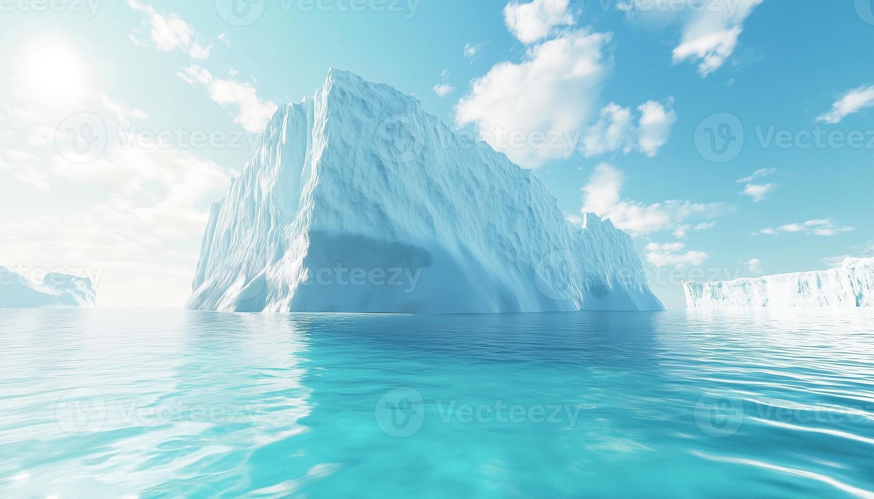 Melting iceberg water ocean frozen warming issue climate conservation nature photo