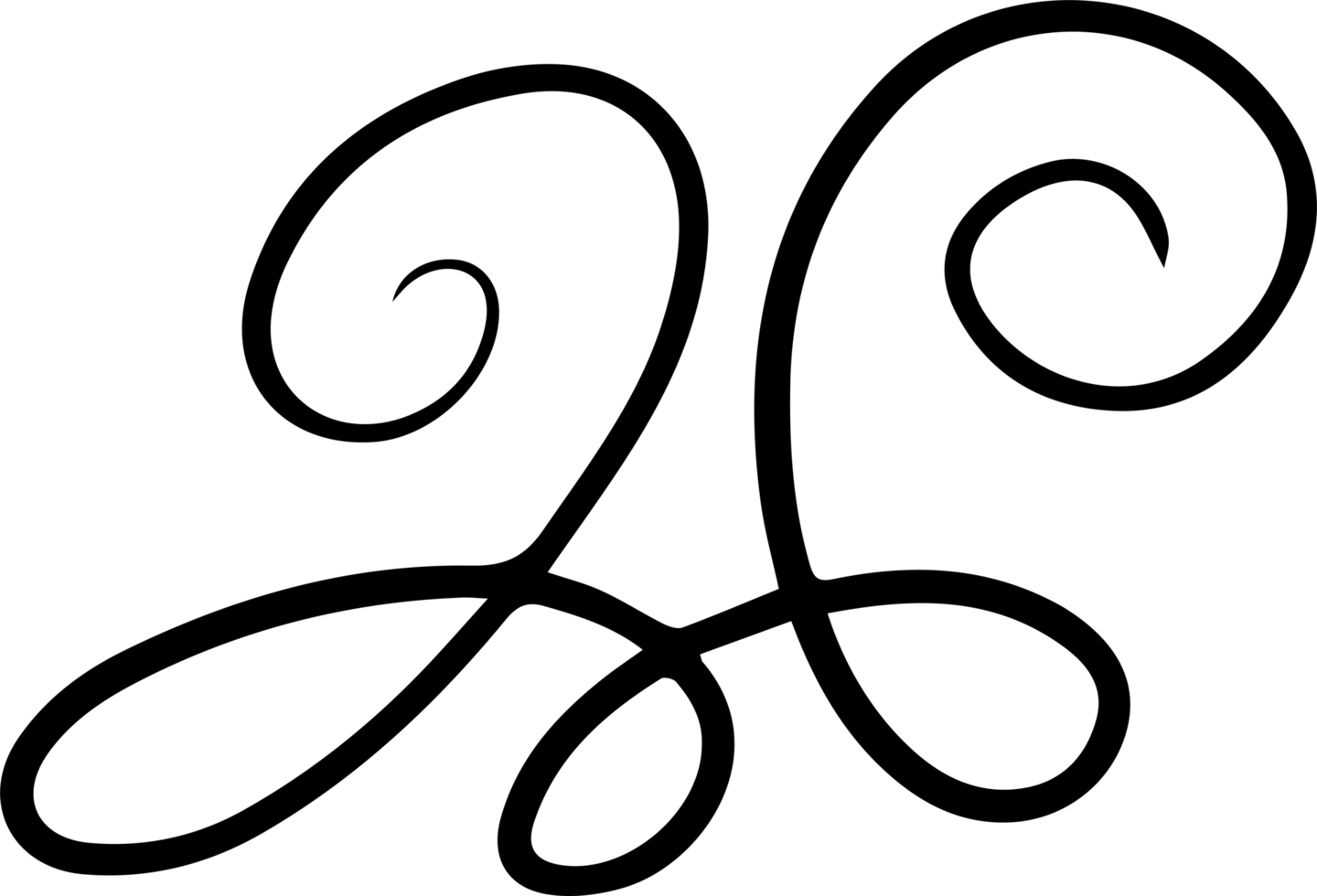 zusammengerollt oben Linie png