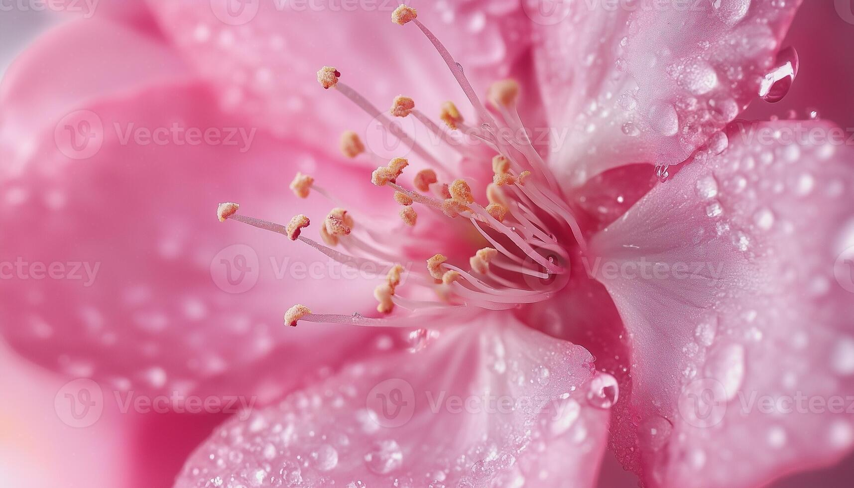 Cherry blossom pink flower macro photo closeup foliage petal nature background