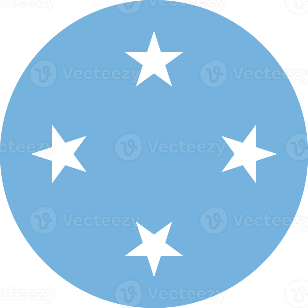 Micronesia Flag Round Icon png