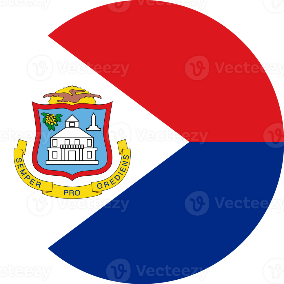 Sint Maarten Flag Round Icon png