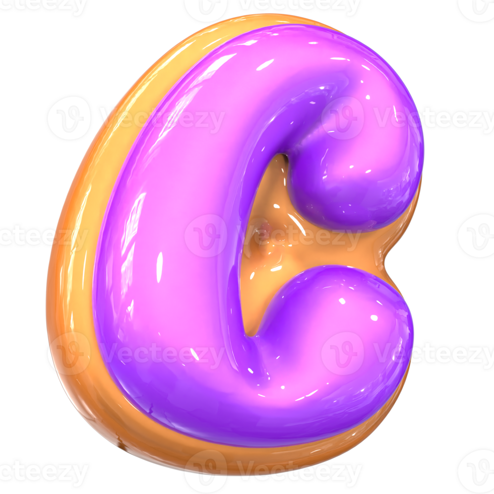 c Letter 3D Rendering png