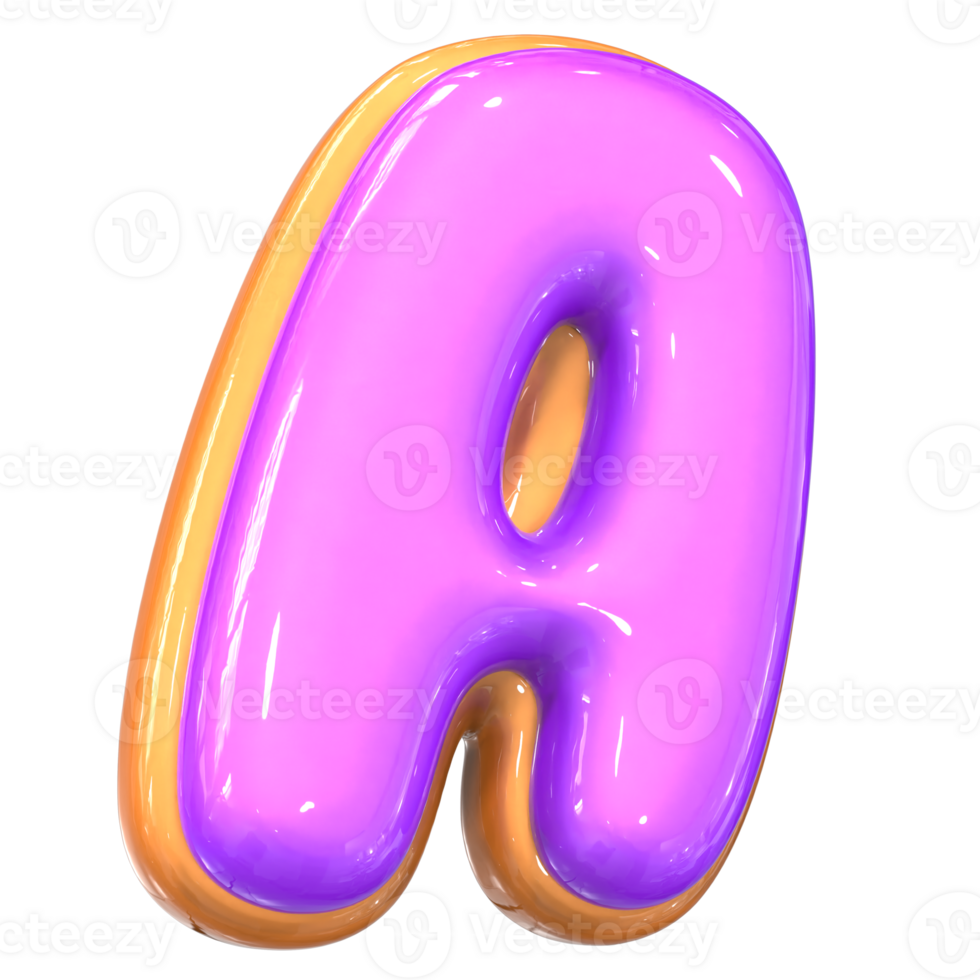 A Letter 3D Render png