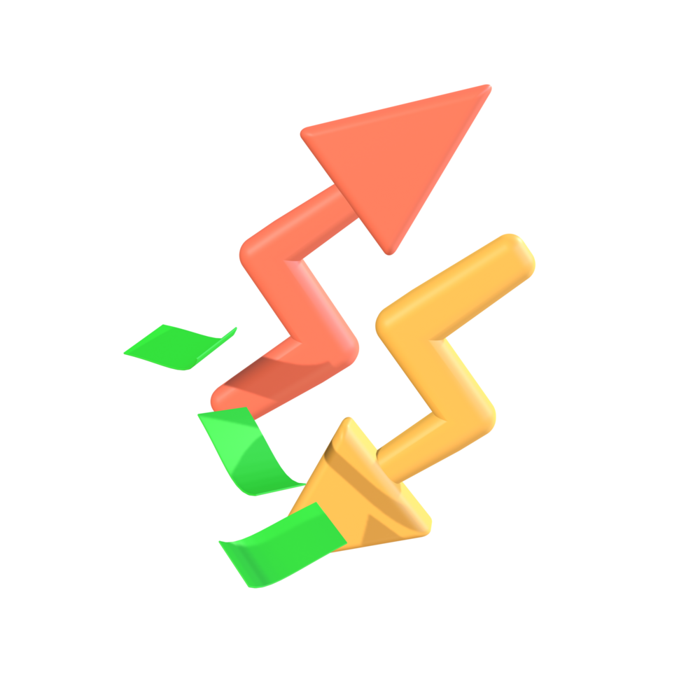 3D Icon Up and Down png