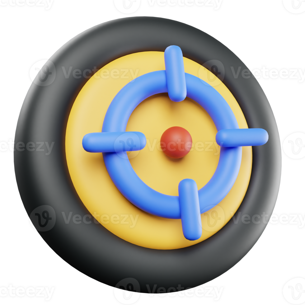 3D Ilustration Location Targeting png