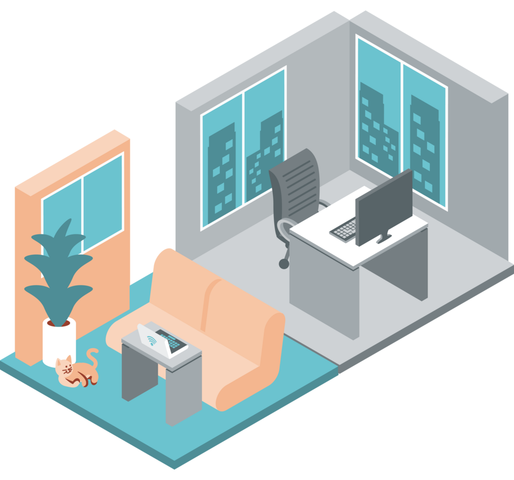 hybrid work flexible time png