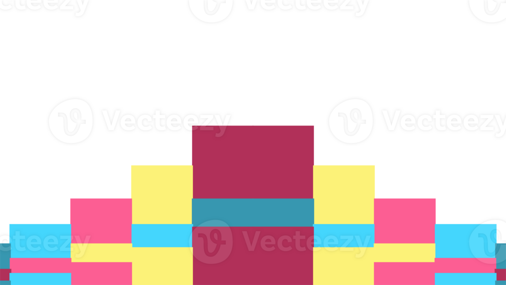 a colorful stack of blocks on a transparent background png