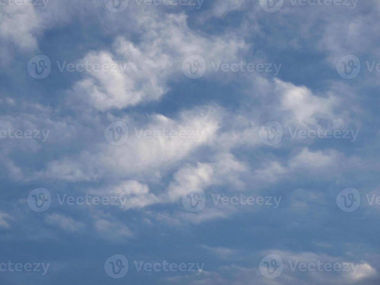 dramatic cloudy blue sky background photo