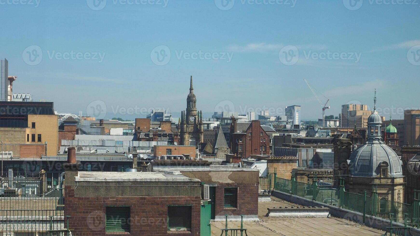 Aerial view of Glasgow photo