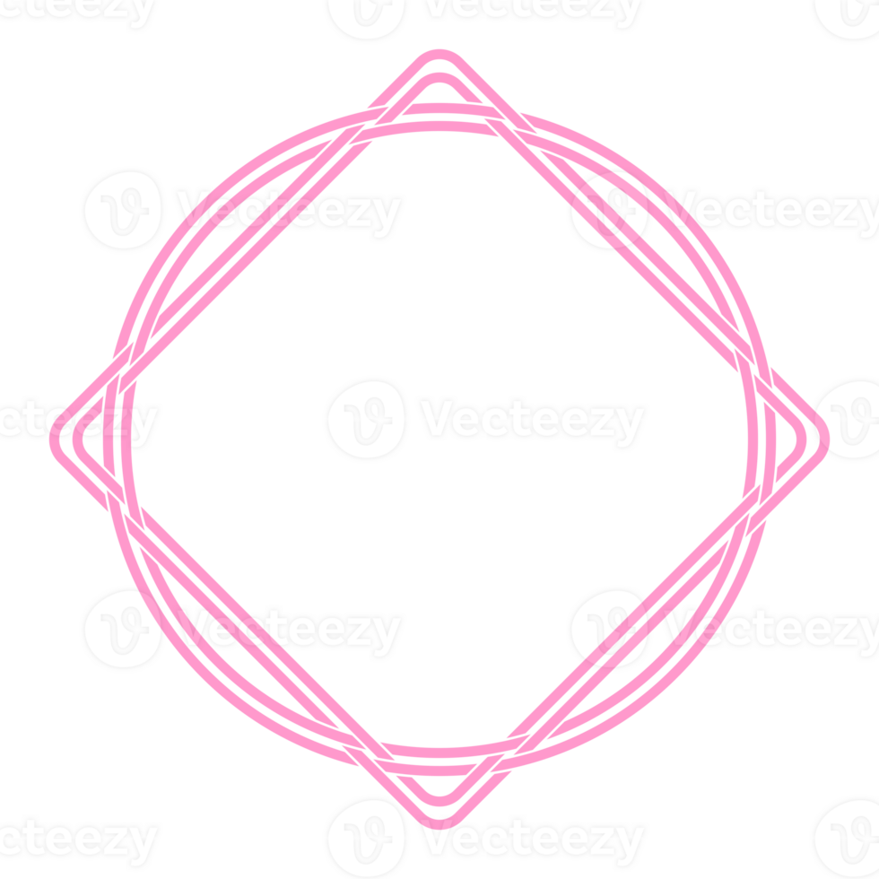 Circle and Rhombus Shape Composition, can use for Logo Gram, Apps, Website, Decoration, Ornate, Frame Work, Cover, Art Illustration, or Graphic Design Element png