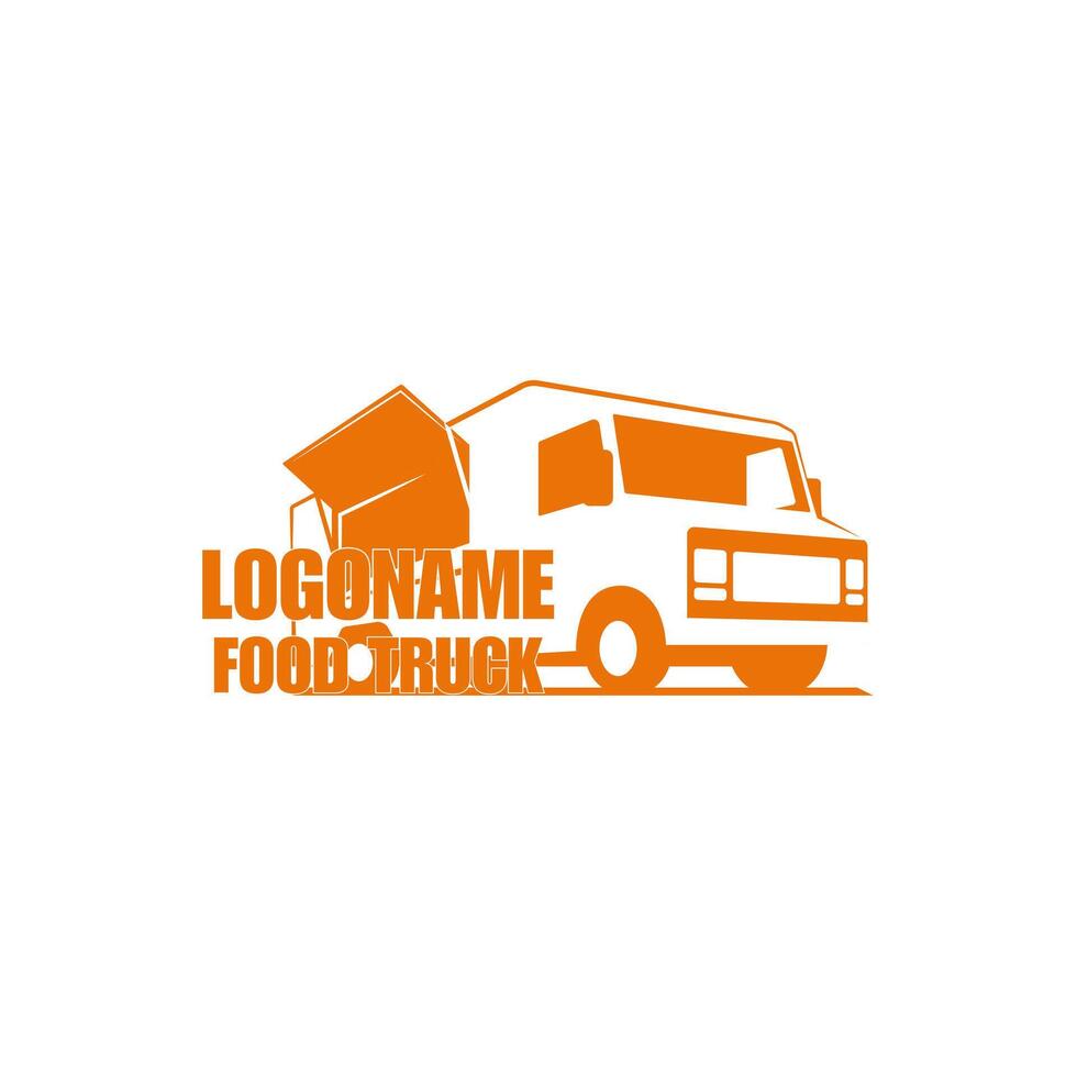 logo design for food truck vector