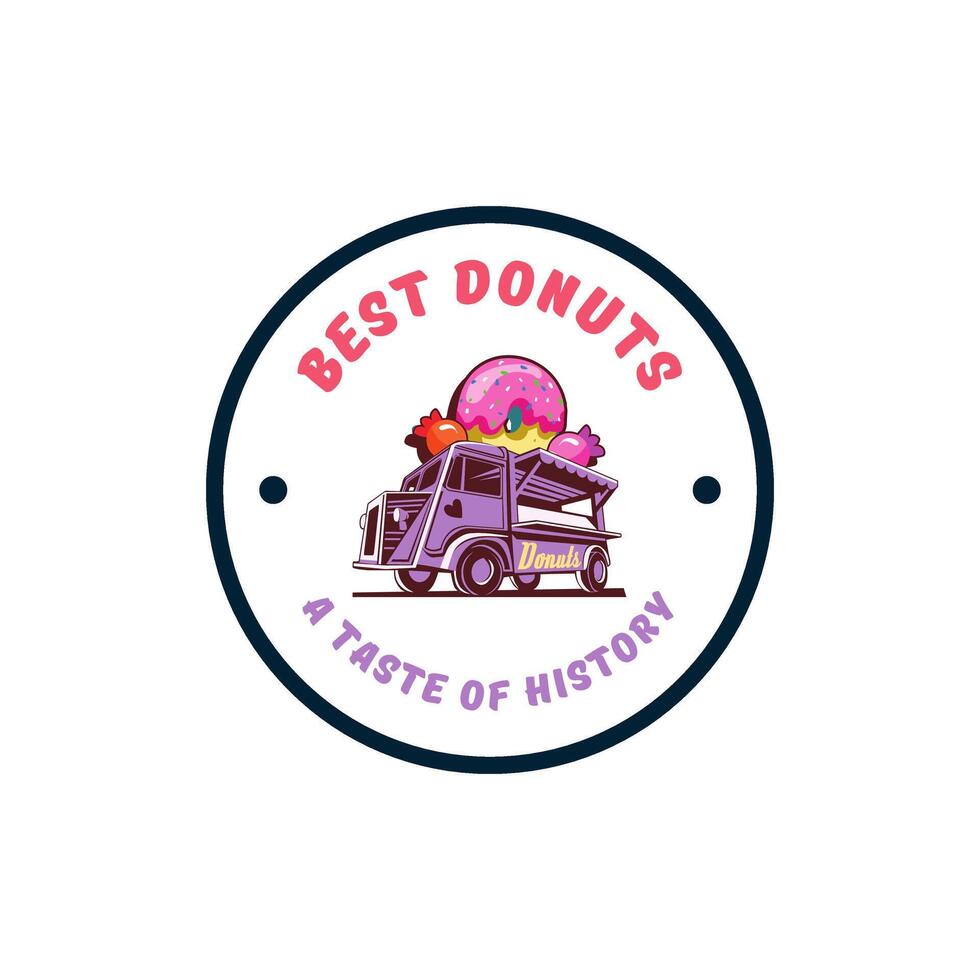 best donuts logo design vector