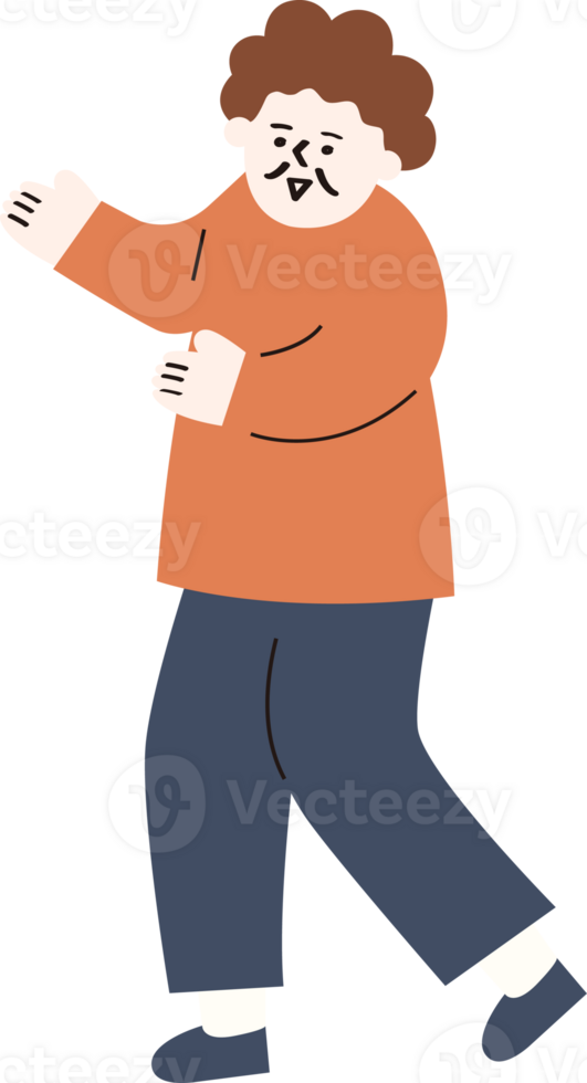 A grandmother is holding something png