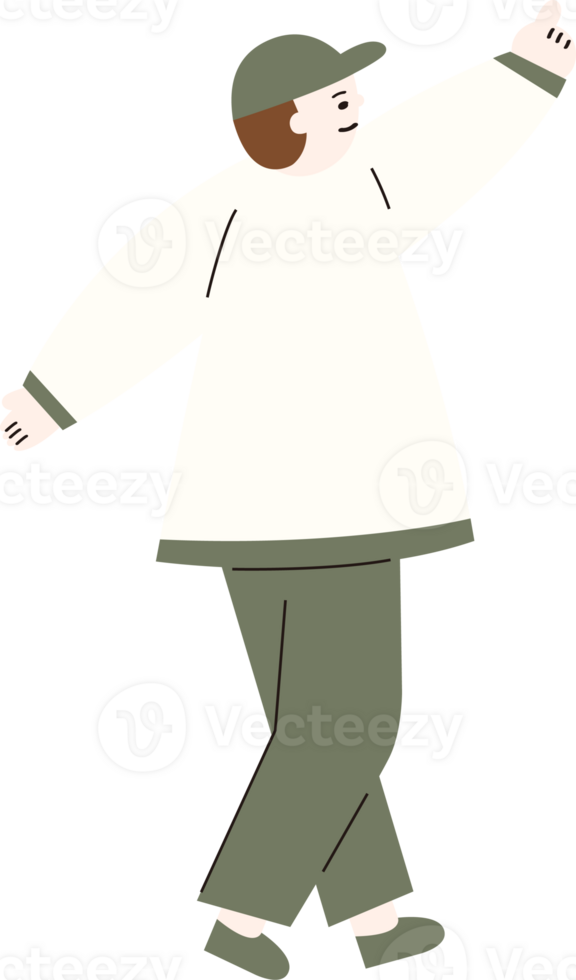 A boy is pointing finger at something png