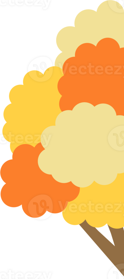 Ginkgo biloba of autumn png