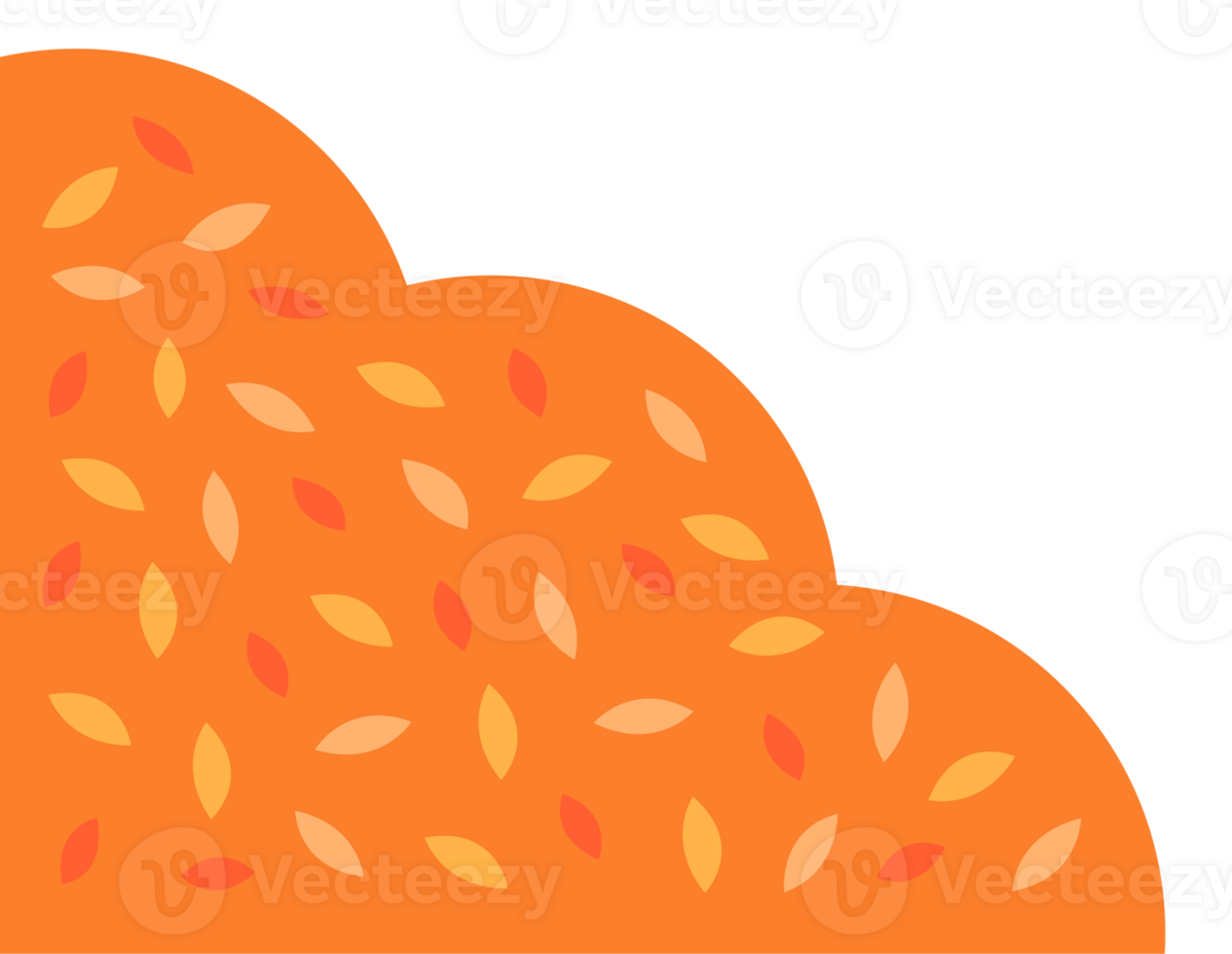 An orange bush png