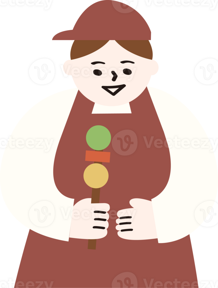 A waiter holds a kebab brochette png