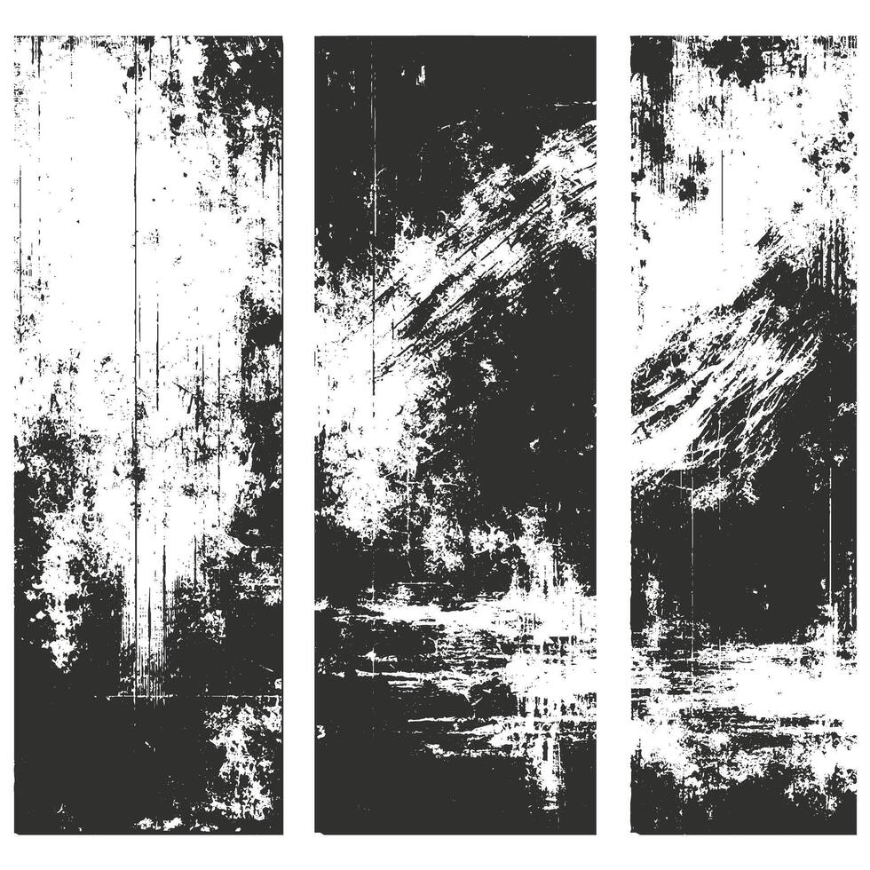Black and white ink splatter on a white background. vector