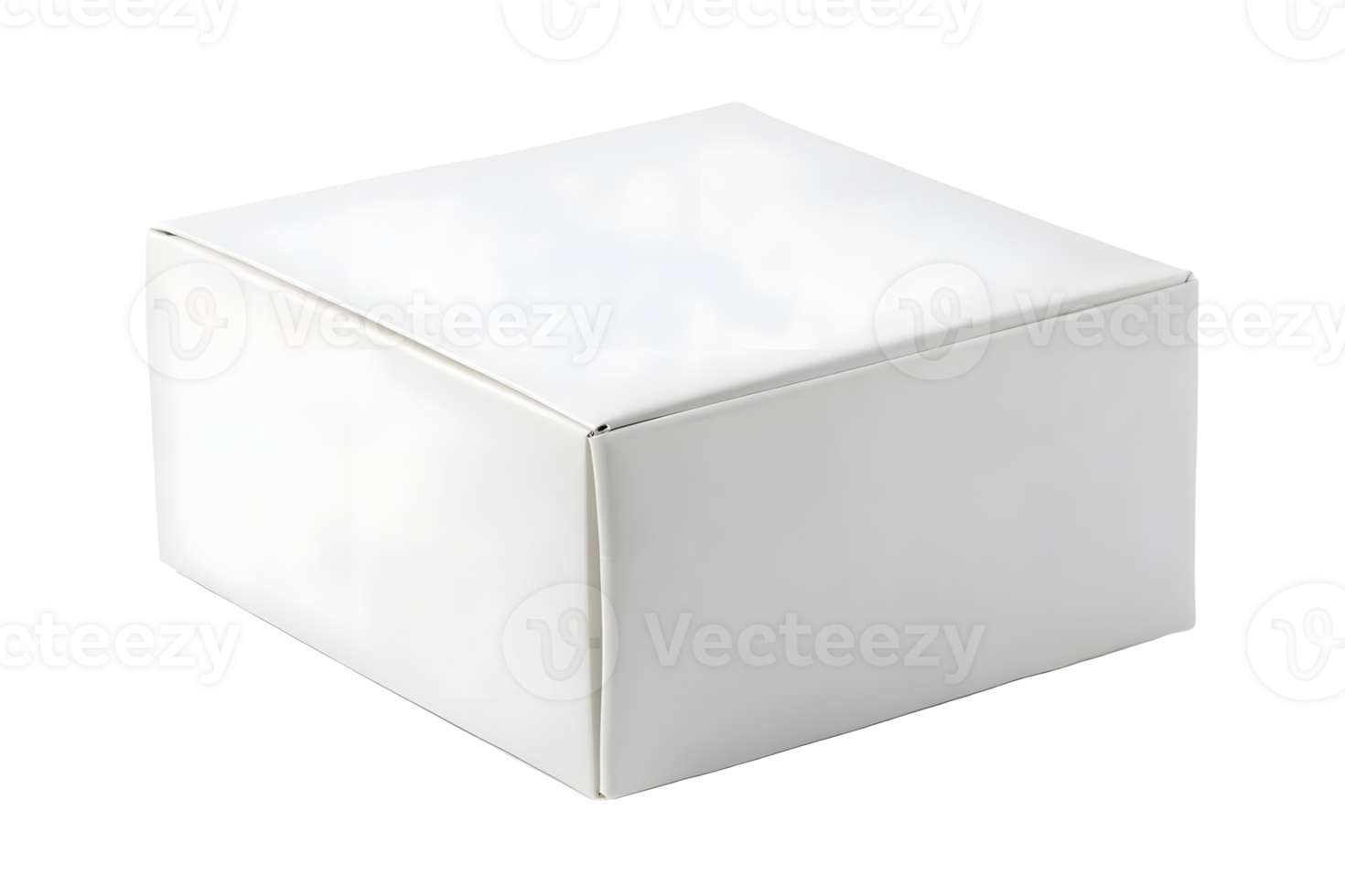 Closed White Cardboard Box Mockup png