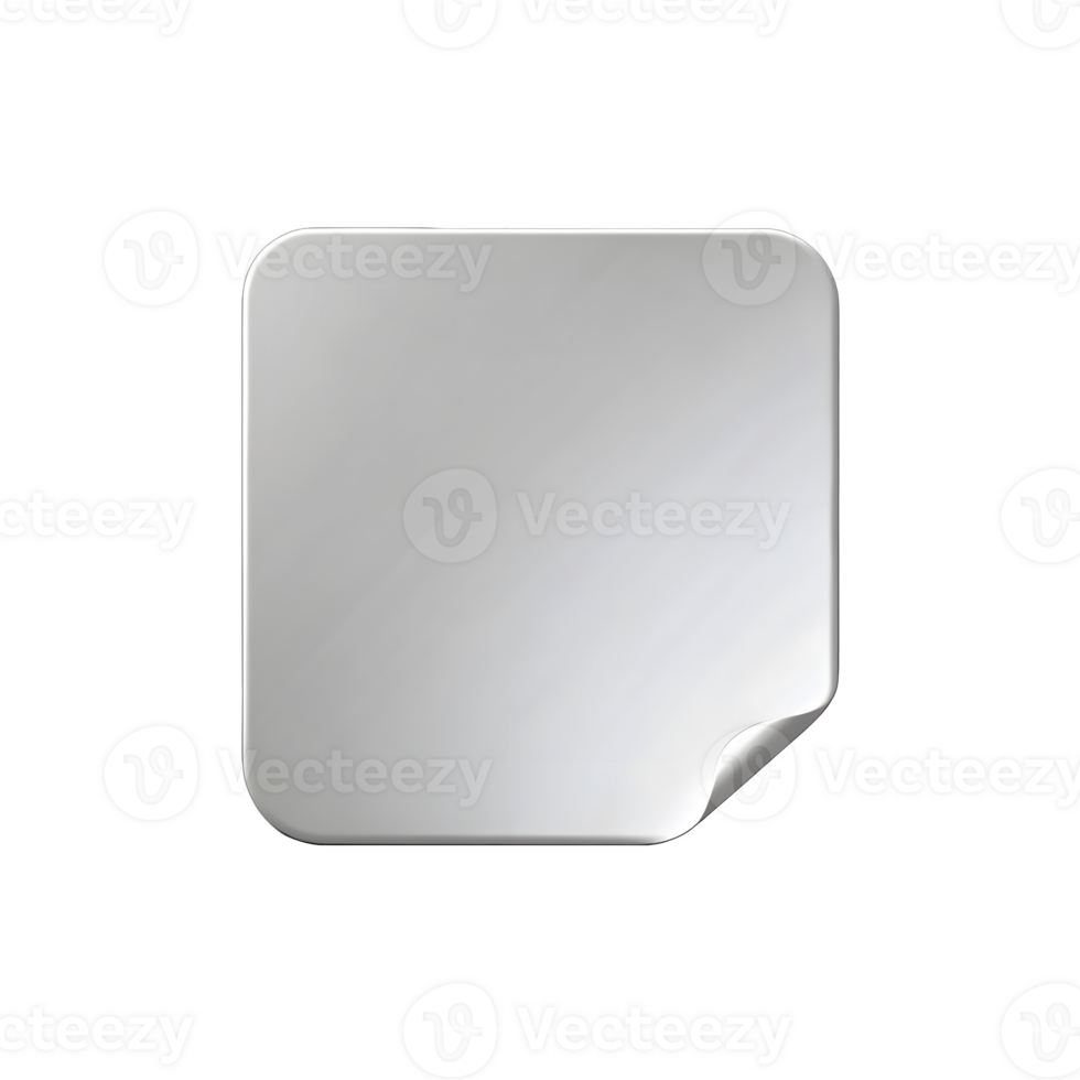 A Square Adhesive Sticker Mockup png