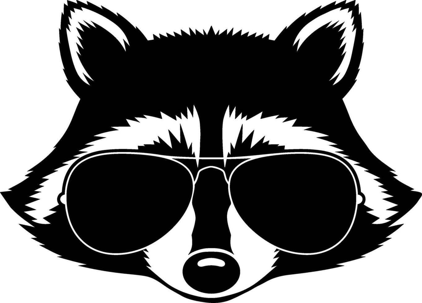 Raccoon with Sunglasses vector