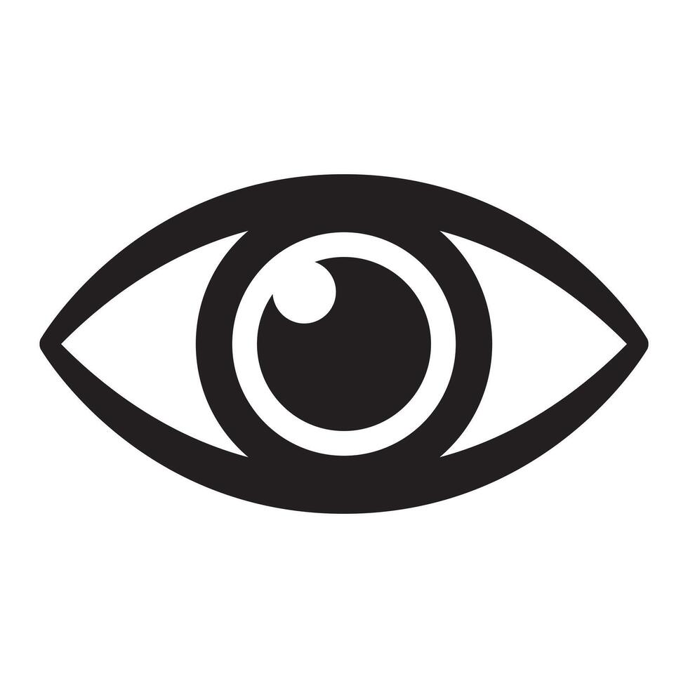 Eye icon, eyeball icon. vector