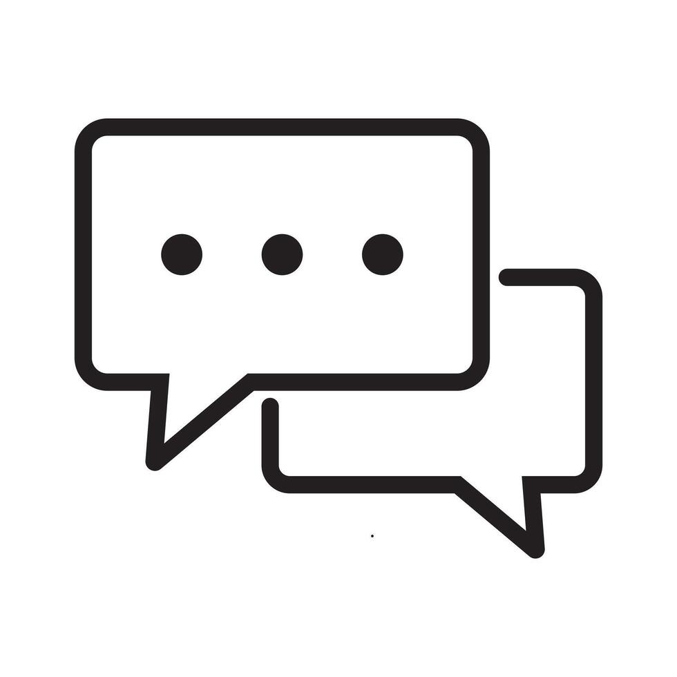 Chat icon. Talk bubble speech icon. vector