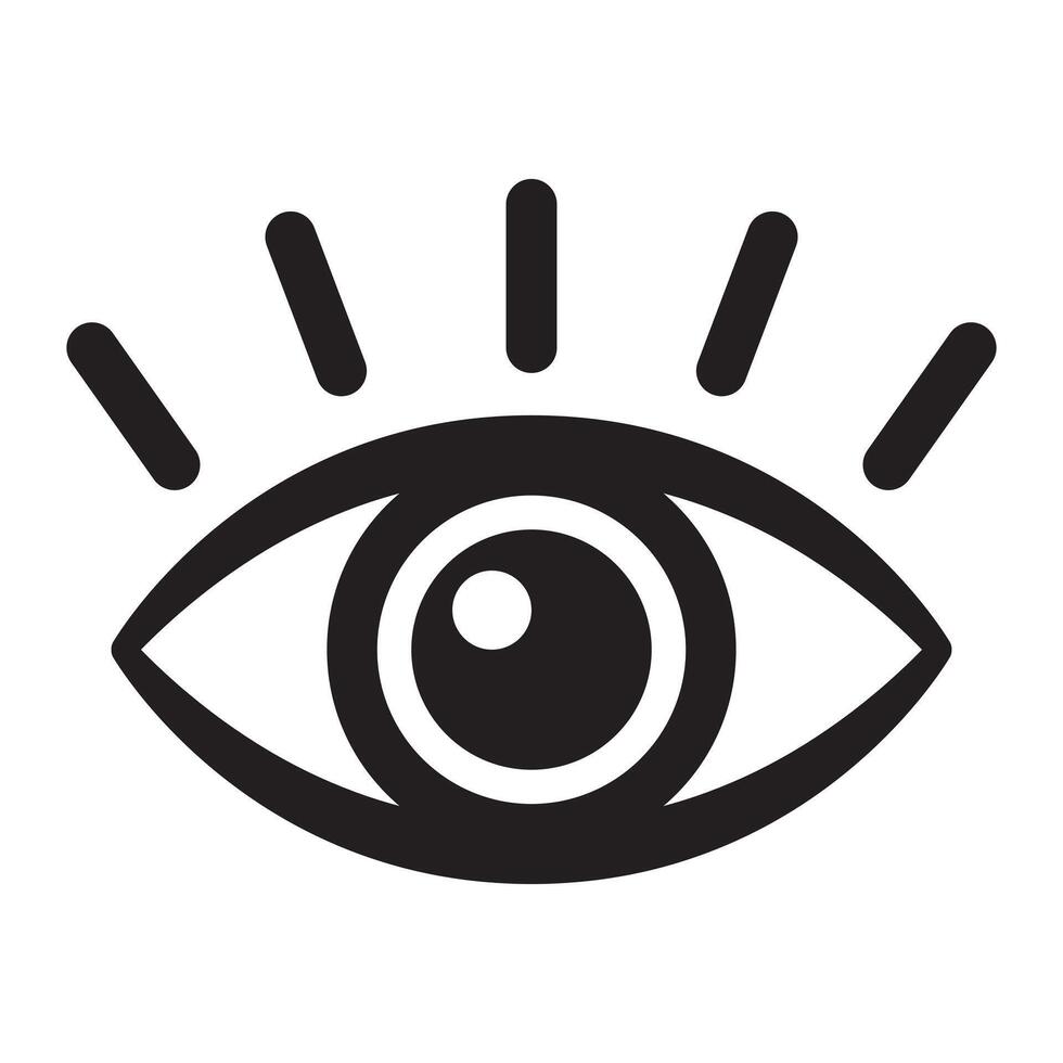 Human eye icon, eyeball icon. vector