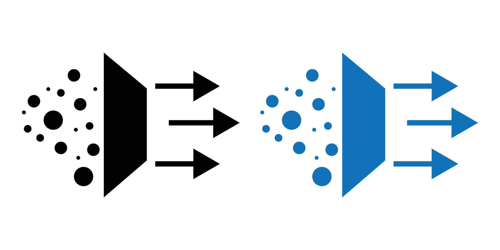 purifier symbol, drop water filtration icon, Water filtration system symbol, vector