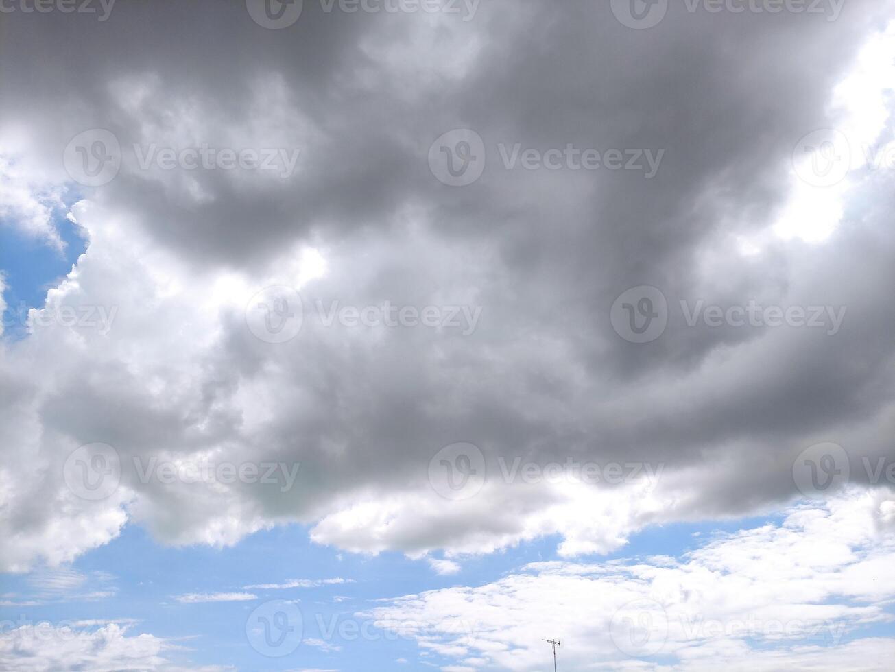 texture of gray clouds interspersed with white clouds photo