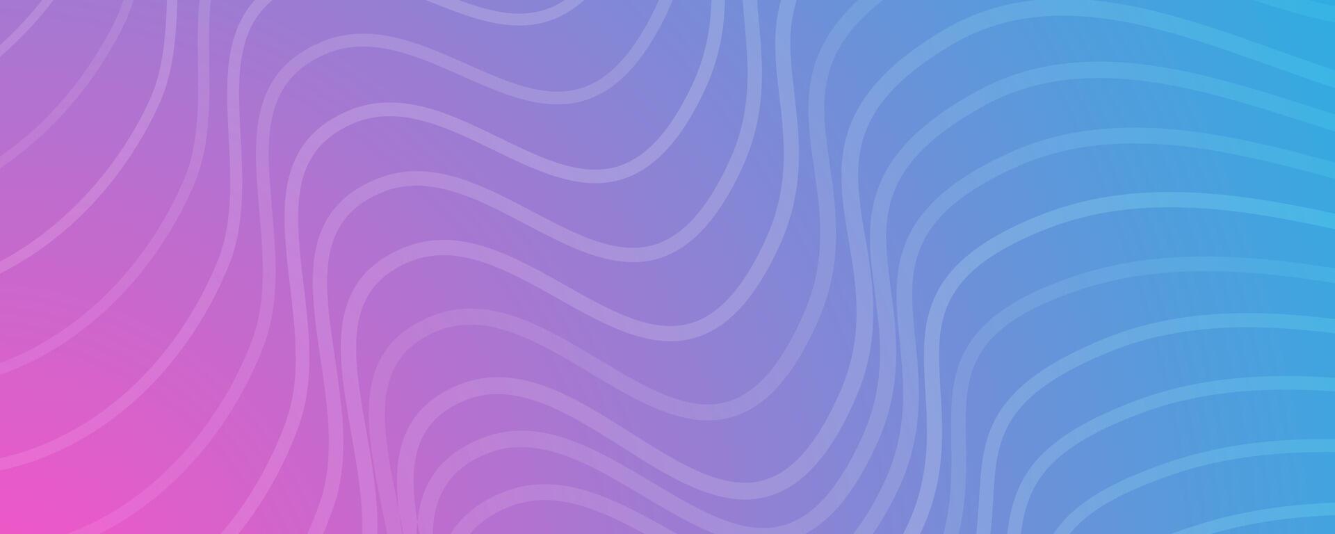 Modern colorful gradient background with wave lines vector