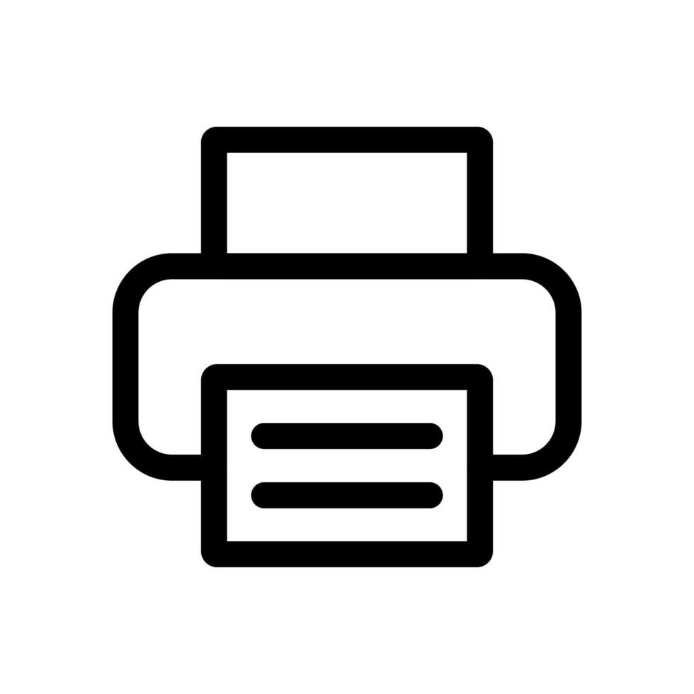 Printer icon, simple design vector