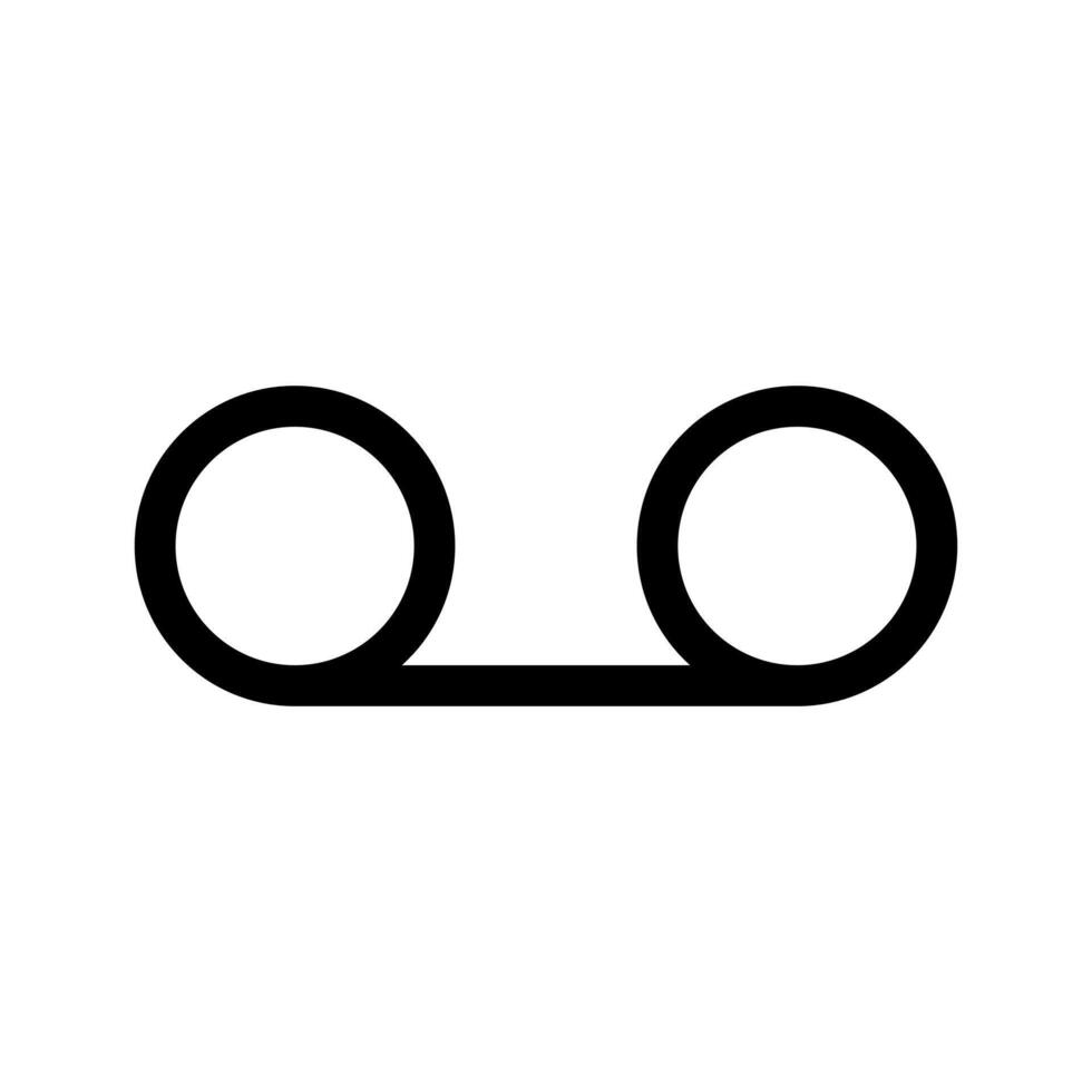 Voicemail icon, simple design vector