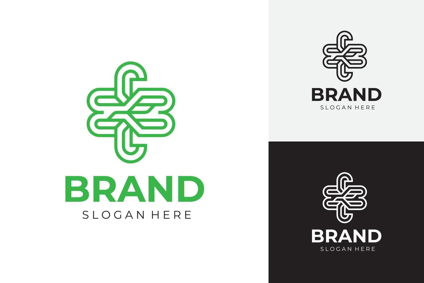 Clean and Simple Creative Logo for Modern Business Branding vector