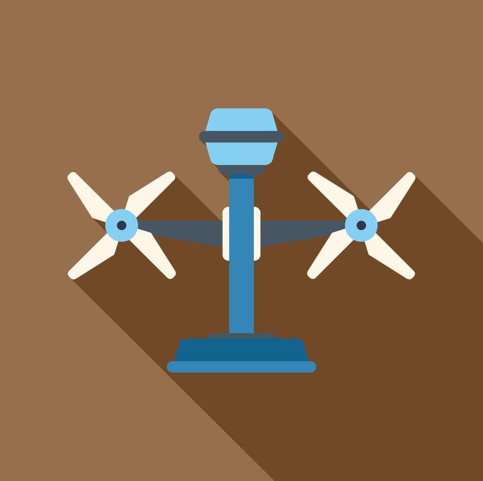 Street light using wind power generating clean energy vector