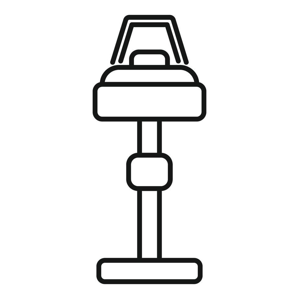 Airport check in machine line icon showing self service checkin vector