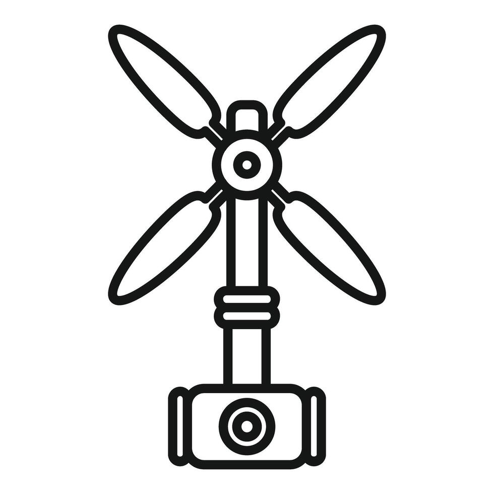 Wind turbine generating renewable energy from wind power vector