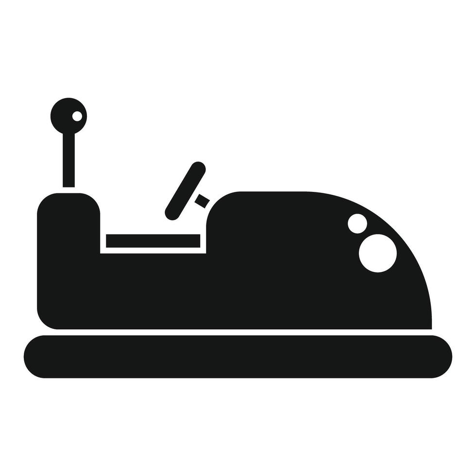 Bumper car icon, simple style vector